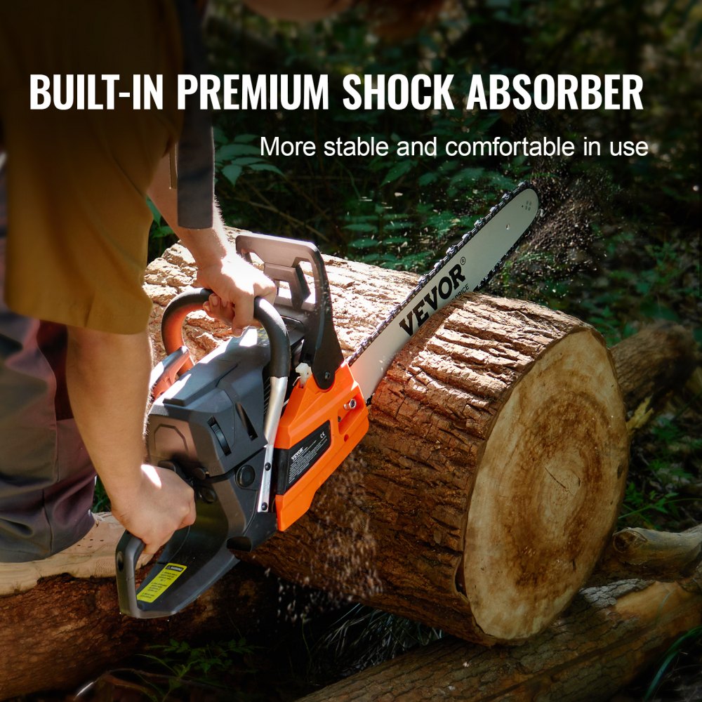 CN-52G - Easy-Start 18" Gas Chainsaw for Efficient Wood Cutting