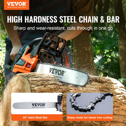CN-58G - Easy-Start Gas Chainsaw with Tool-Free Chain Tension Adjustment