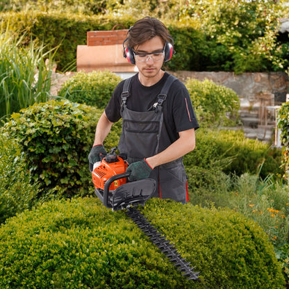 HT-7510 - 23.2" Gas Hedge Trimmer with 2-Stroke Engine & Protective Gear