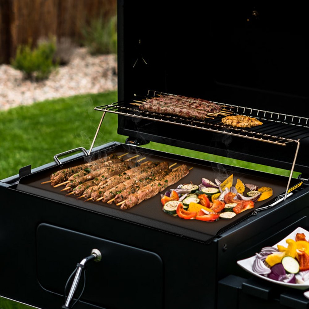 VV-PDG-TG24 - 16" x 24" Carbon Steel Grill Griddle for Charcoal/Gas Cooking