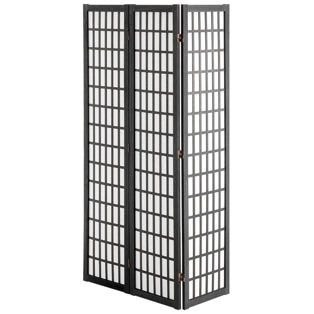 SS-001-3P-BL - Japanese Minimalist 3-Panel Room Divider, 47in Privacy Screen