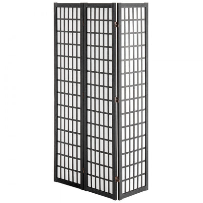 SS-001-3P-BL - Japanese Minimalist 3-Panel Room Divider, 47in Privacy Screen