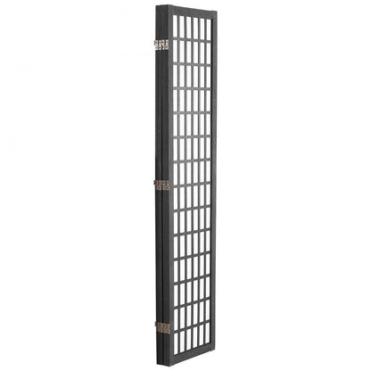 SS-001-4P-BL - 64" Japanese 4-Panel Room Divider with 360° Rotation