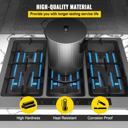 VV-CFXZTTDRSQ2-450MM - 17.7" Cast Iron Grill Burner for Even Cooking
