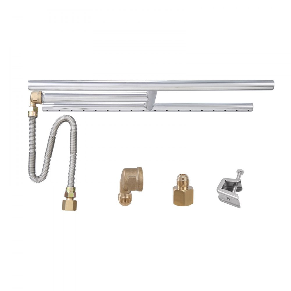 1050269 - 6x18" Stainless Steel Fire Pit Pan for Indoor/Outdoor Use