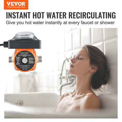 010234946071 - VEVOR Quiet Hot Water Recirculating Pump for Instant Access