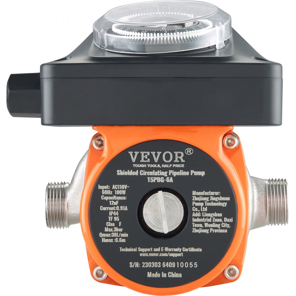 010234946071 - VEVOR Quiet Hot Water Recirculating Pump for Instant Access