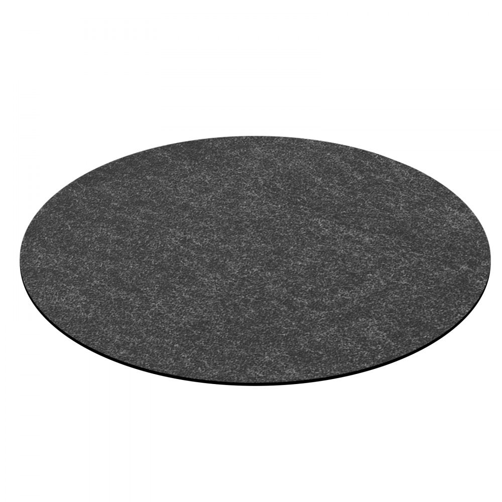 HTM-04 - 80-Inch Round Hot Tub Mat with Slip-Proof TPE Backing