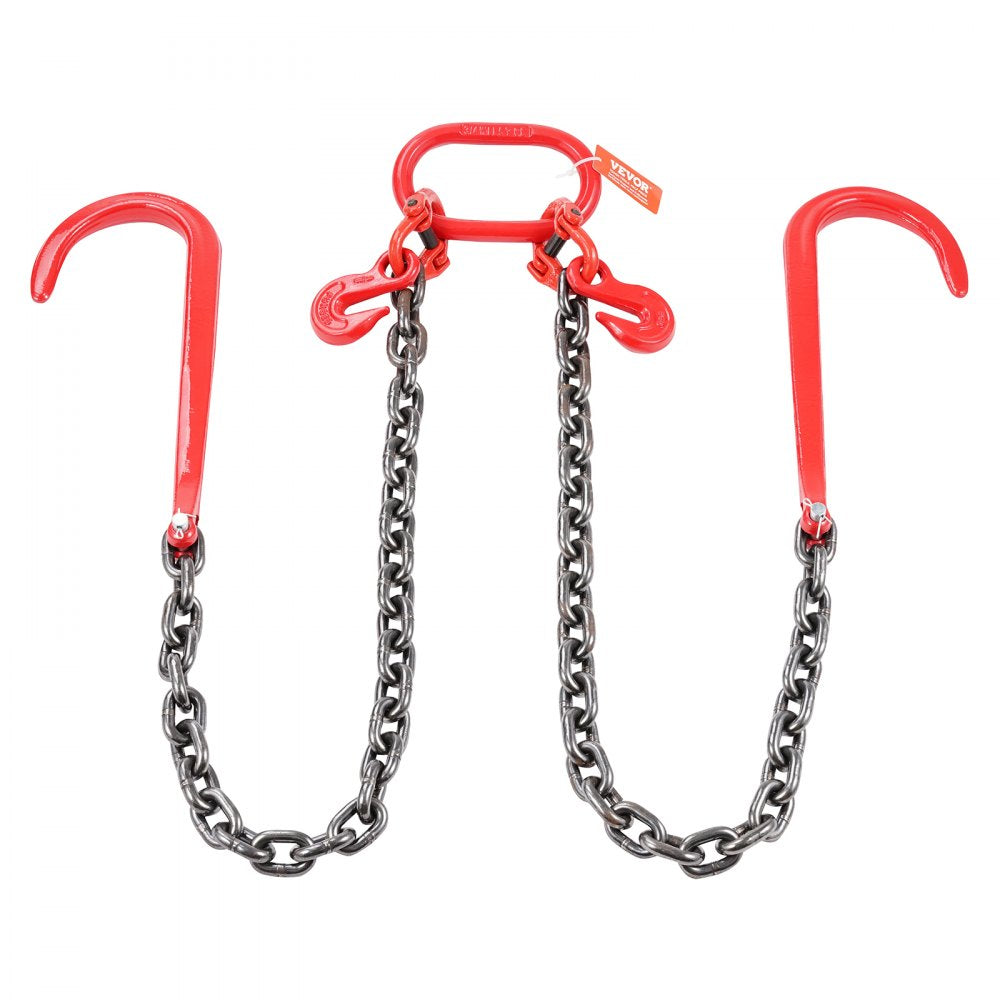RTJ3/8*3FT-A1 - Grade 80 Galvanized 3' Tow Chain with Multi Hooks