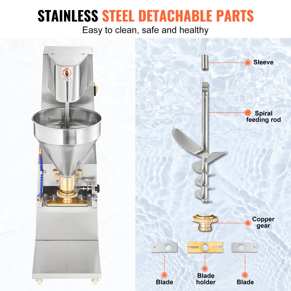 YF-280 - Stainless Steel Meatball Machine, 300 pcs/min, 18mm-32mm Sizes