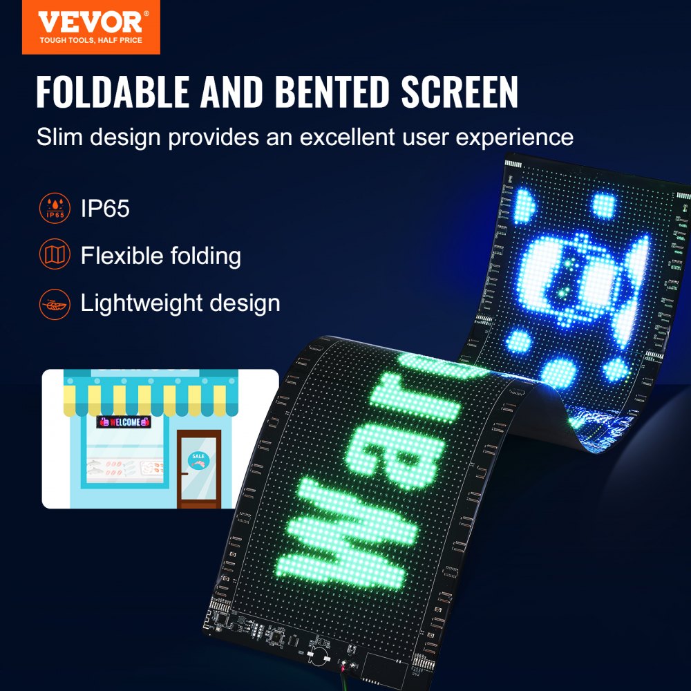 P32160 - Programmable 32.9"x8" Full-Color LED Sign for Dynamic Displays