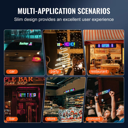 P32160 - Programmable 32.9"x8" Full-Color LED Sign for Dynamic Displays