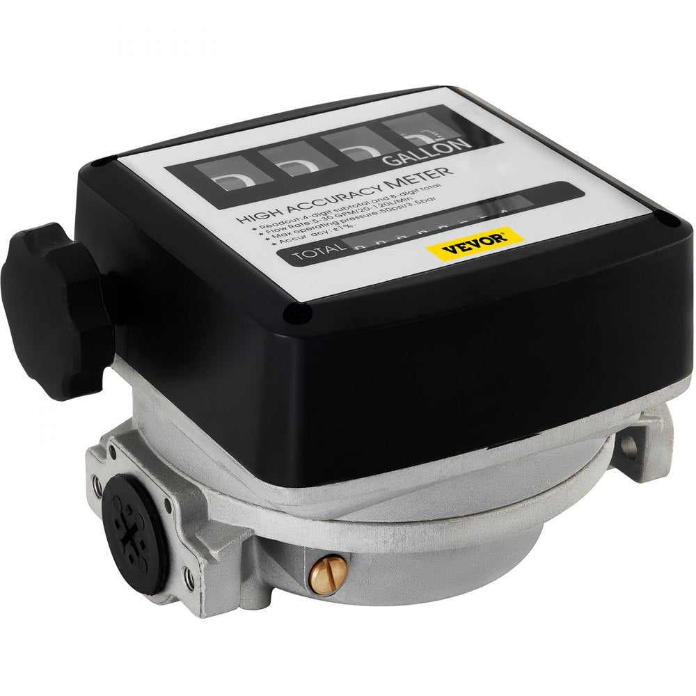 010711556284 - VEVOR 5-30 GPM Mechanical Fuel Meter with Clear Display