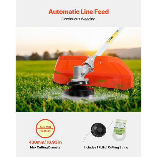 TT-1E34F - 25.4CC String Trimmer with 3T Blade & Adjustable Handle