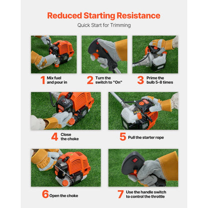 TT-1E40F-5 - 42.7CC String Trimmer with 3T Blade and Adjustable Shaft
