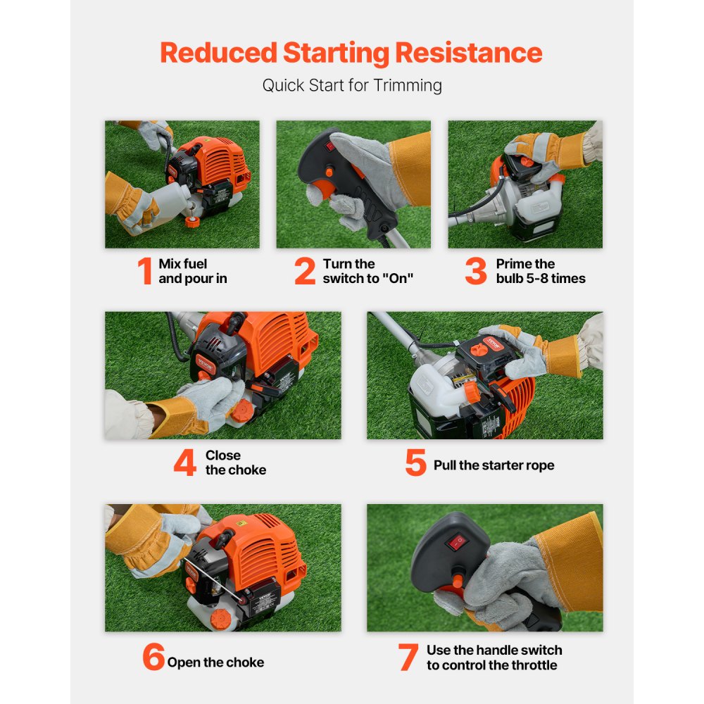 TT-1E44F-5 - 51.7CC Straight Shaft String Trimmer with 3T Blade