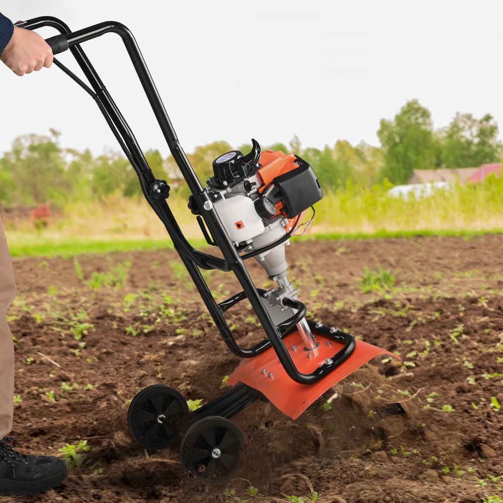 139F - 31CC VEVOR Tiller with Adjustable Tines for Easy Soil Prep
