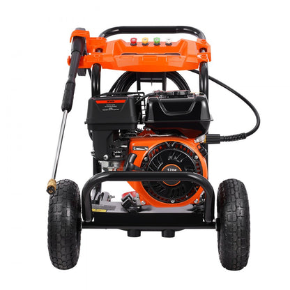 170B - High-Pressure Washer 3500 PSI with 5 Nozzle Set & Sturdy Cart