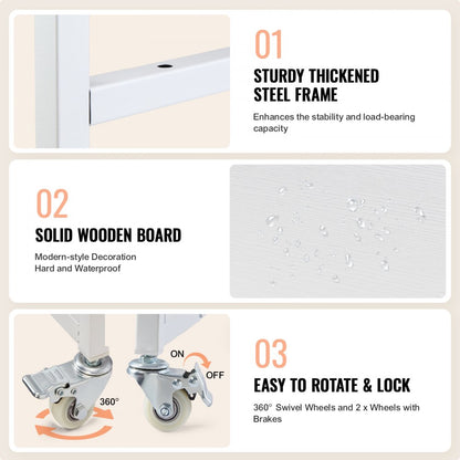 C20240613W-01 - VEVOR 3-Tier Heat Press Table with Rolling Storage Solution