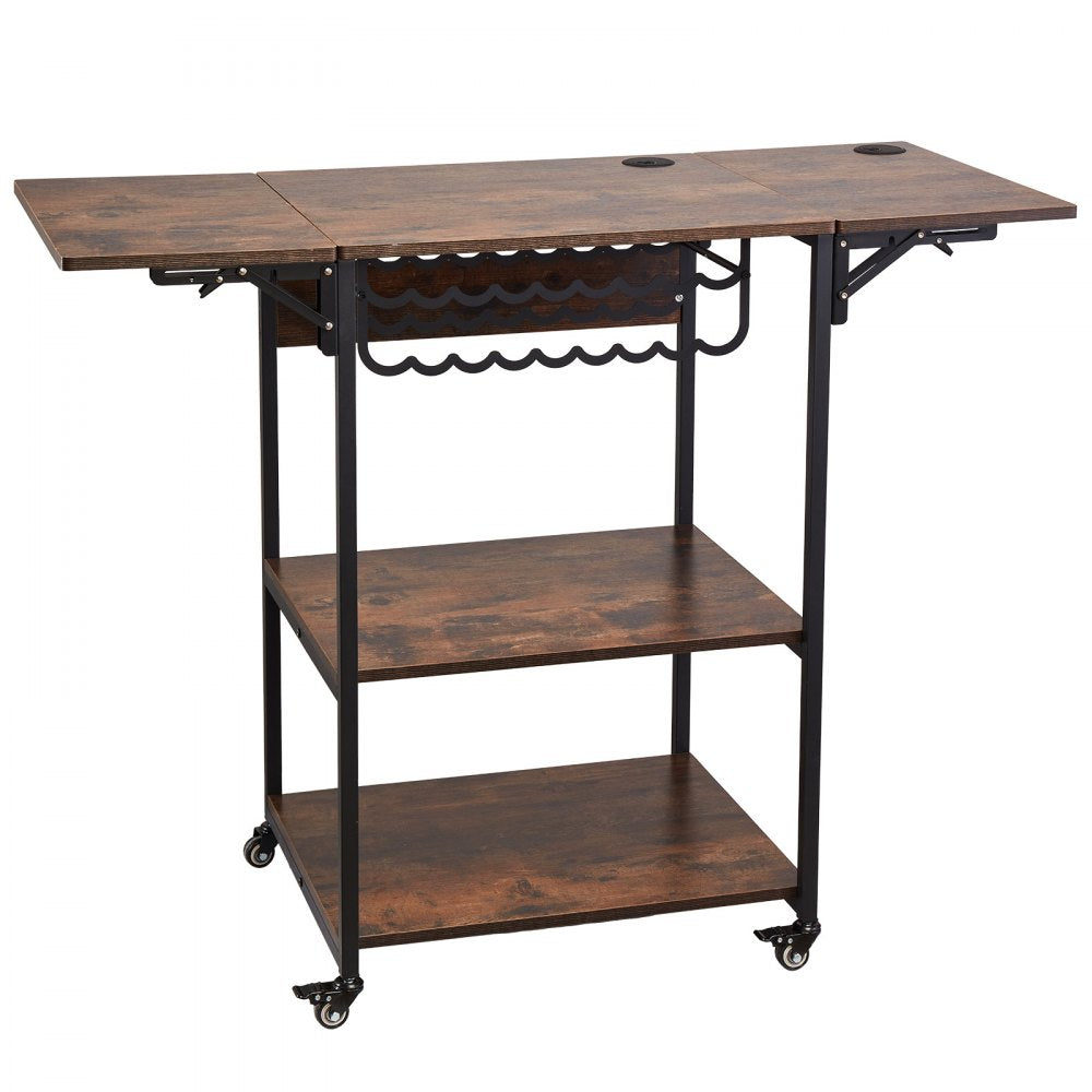 C20240613W-02 - Movable 3-Tier Heat Press Table with 18 Vinyl Holders