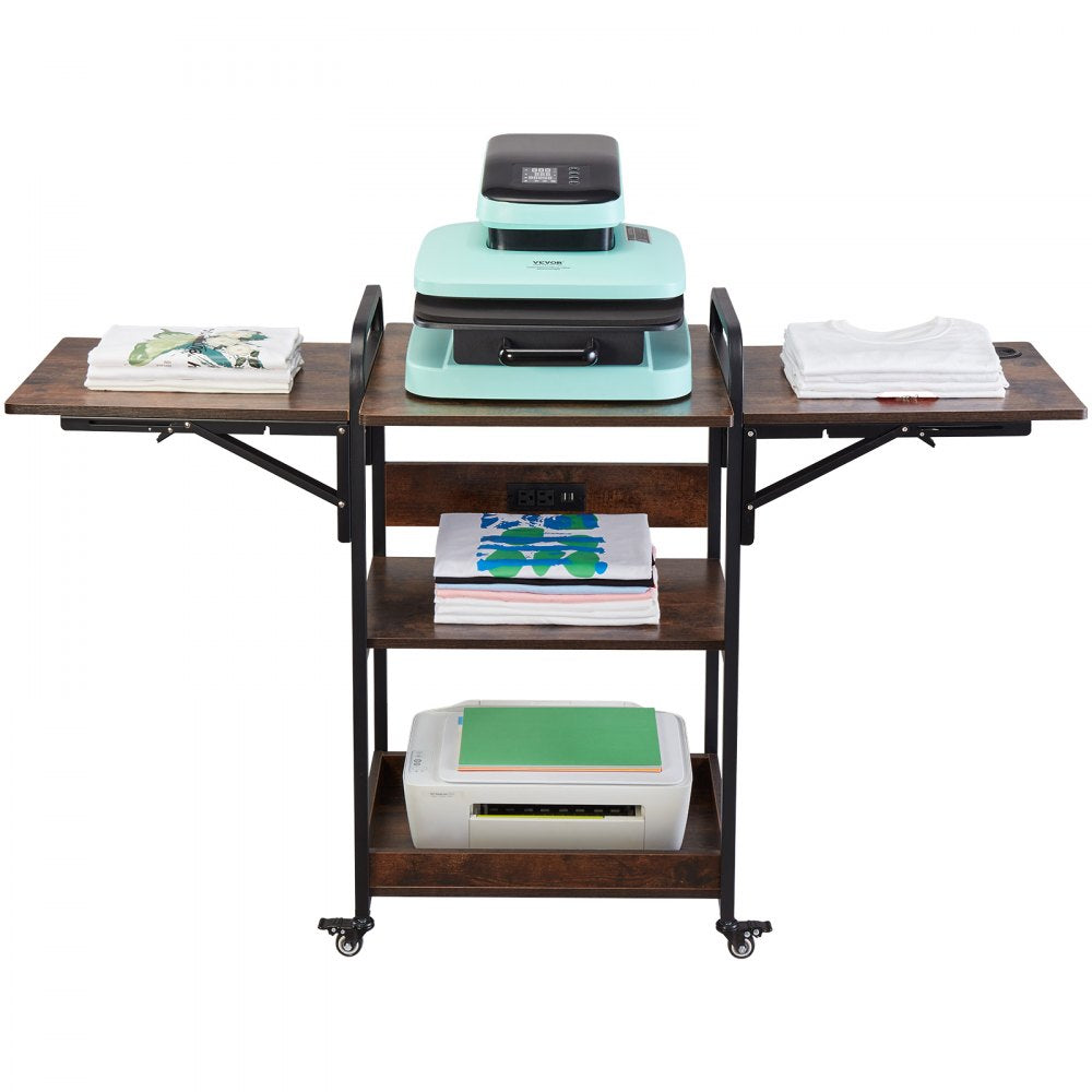 DX0202-C240277S-01 - Multi-Layer Heat Press Table with USB Charging Station