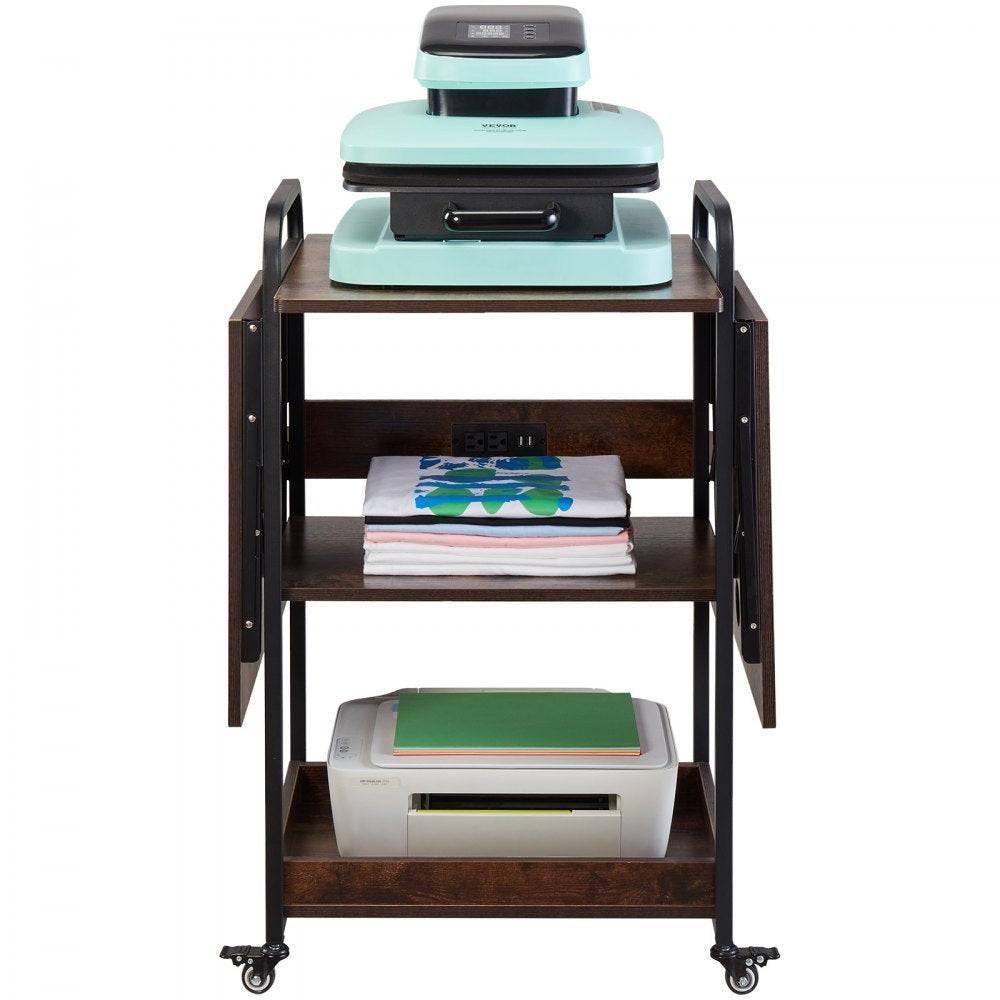 DX0202-C240277S-01 - Multi-Layer Heat Press Table with USB Charging Station