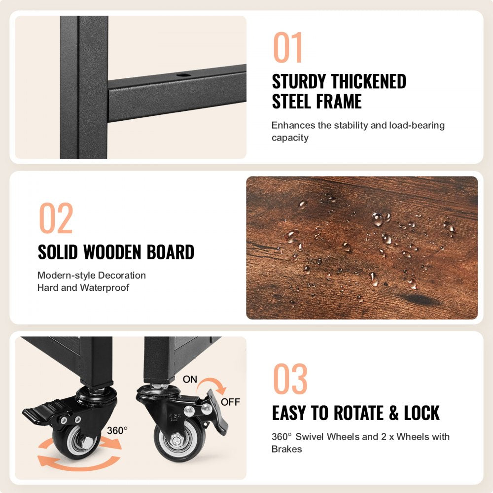 C20240613W-05 - VEVOR Multi-Layer Heat Press Table with Charging Station