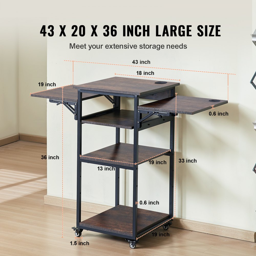 C20240613W-05 - VEVOR Multi-Layer Heat Press Table with Charging Station