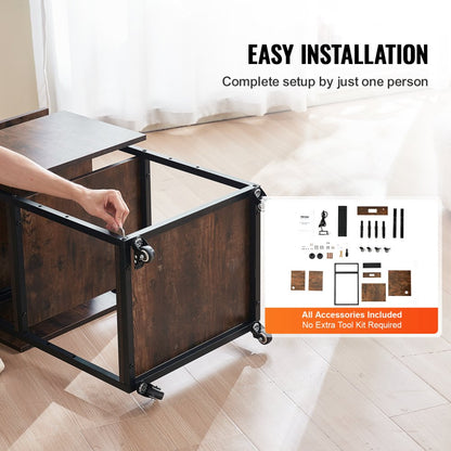 C20240613W-05 - VEVOR Multi-Layer Heat Press Table with Charging Station