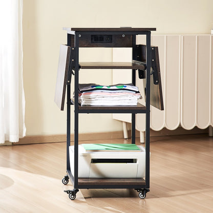 C20240613W-05 - VEVOR Multi-Layer Heat Press Table with Charging Station