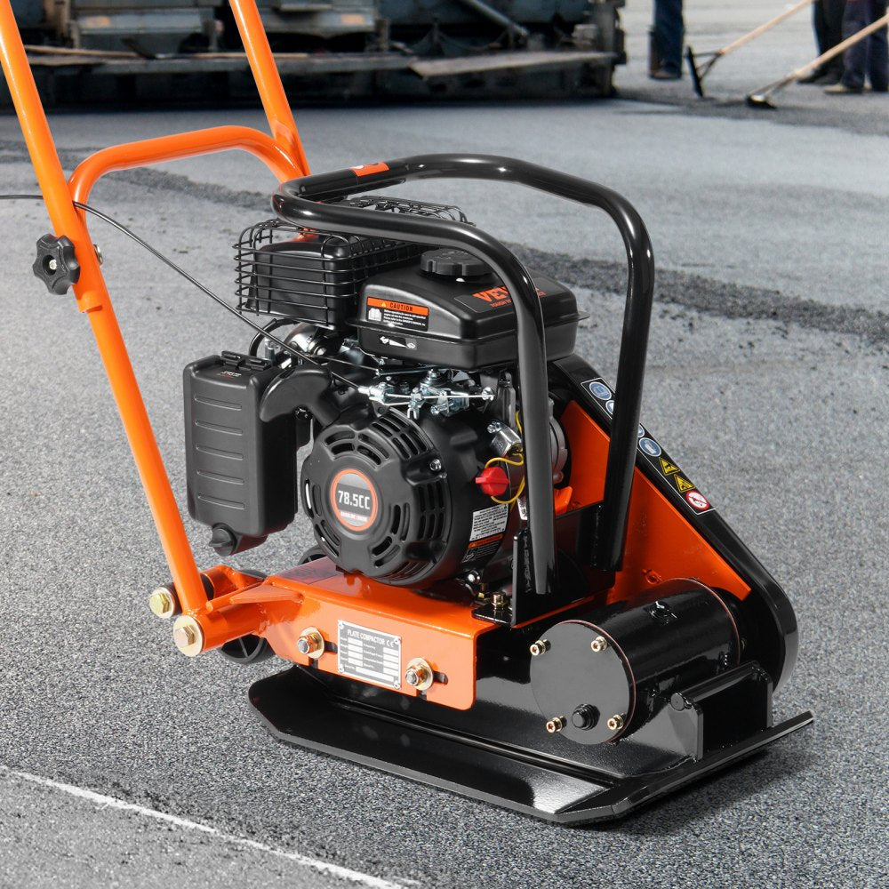 VV-YSJ785CC - Durable VEVOR Plate Compactor with 2.8 HP Gas Engine