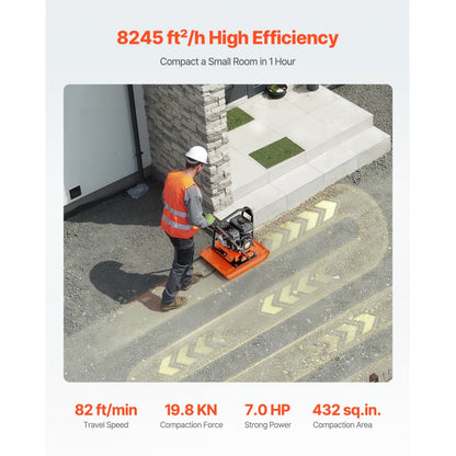 CNP20 - 7.0 HP Compactor with 432 sq. in Steel Plate