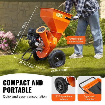 GCS100 - Powerful 212CC Heavy-Duty Chipper for Chipping, Shredding & Mulching