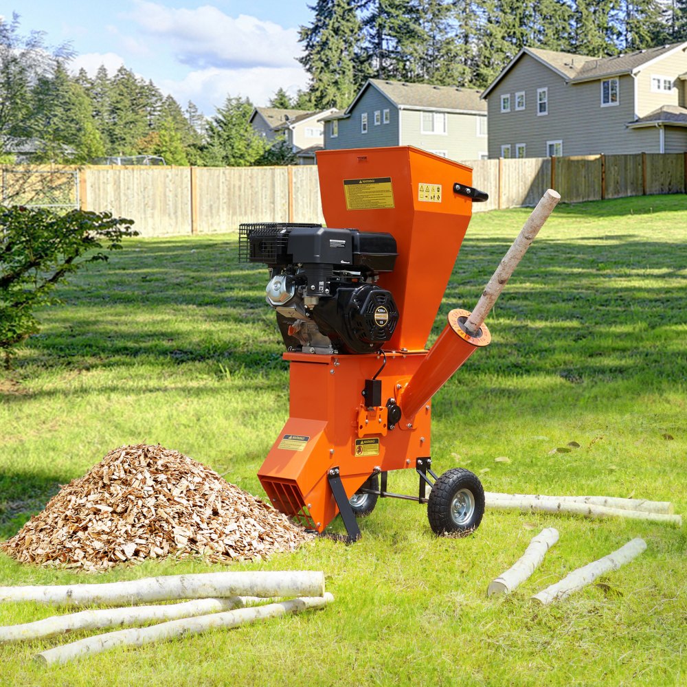 GCS400 - 420cc VEVOR Wood Chipper, 2" Cutting, Durable Steel, 87x73x136 cm