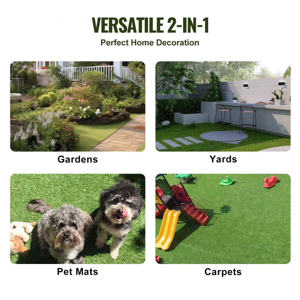 YH30*30-18 - 12"x12" Interlocking Artificial Grass Tiles for Indoor/Outdoor Use