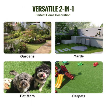 YH30*30-18 - 12"x12" Interlocking Artificial Grass Tiles for Indoor/Outdoor Use