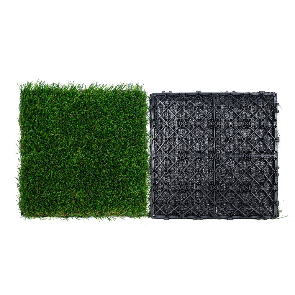 YH30*30-18 - 12"x12" Interlocking Artificial Grass Tiles for Indoor/Outdoor Use
