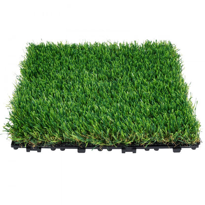 YH30*30-18 - 12"x12" Interlocking Artificial Grass Tiles for Indoor/Outdoor Use