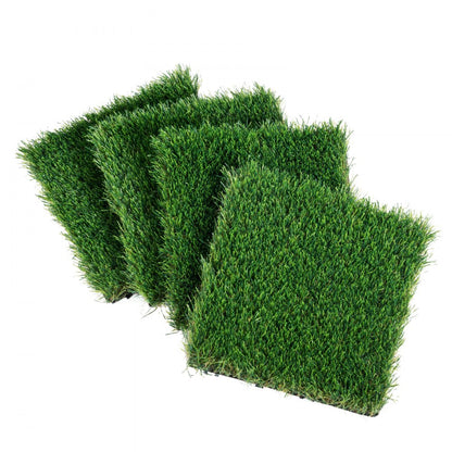 YH30*30-9 - Durable 12"x12" VEVOR Interlocking Artificial Grass Tile Set