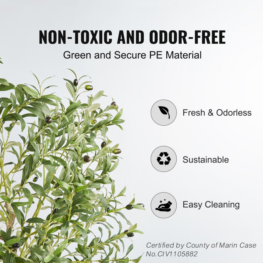 FH-GL150 - 5 FT Lifelike Olive Tree, Ideal for Indoor/Outdoor Decor