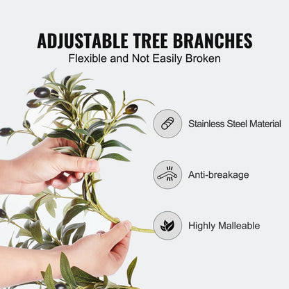 FH-GL150 - 5 FT Lifelike Olive Tree, Ideal for Indoor/Outdoor Decor
