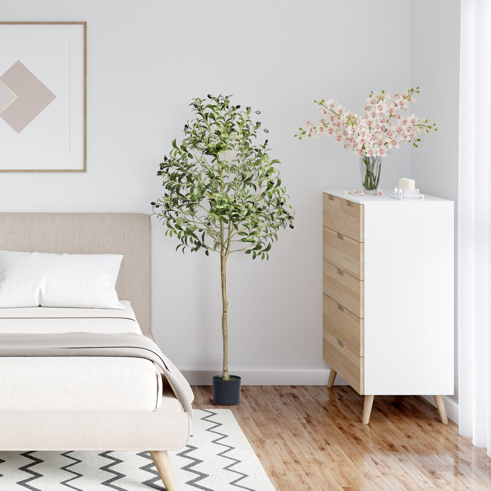 FH-GL150 - 5 FT Lifelike Olive Tree, Ideal for Indoor/Outdoor Decor