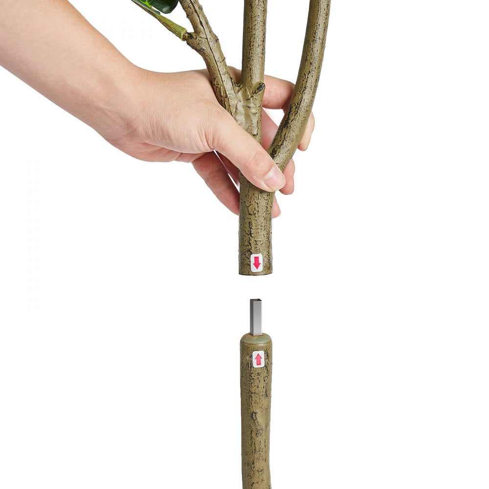 FH-QYR150 - 5ft Lifelike Fiddle Leaf Fig Tree for Indoor/Outdoor Use