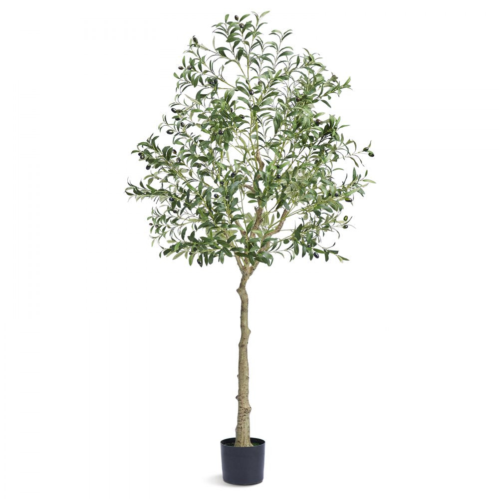FH-GL180 - 6ft Lifelike Olive Tree - Low-Maintenance Faux Plant