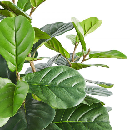 FH-QYR180 - 6ft Lifelike Fiddle Leaf Fig Tree for Low-Light Areas