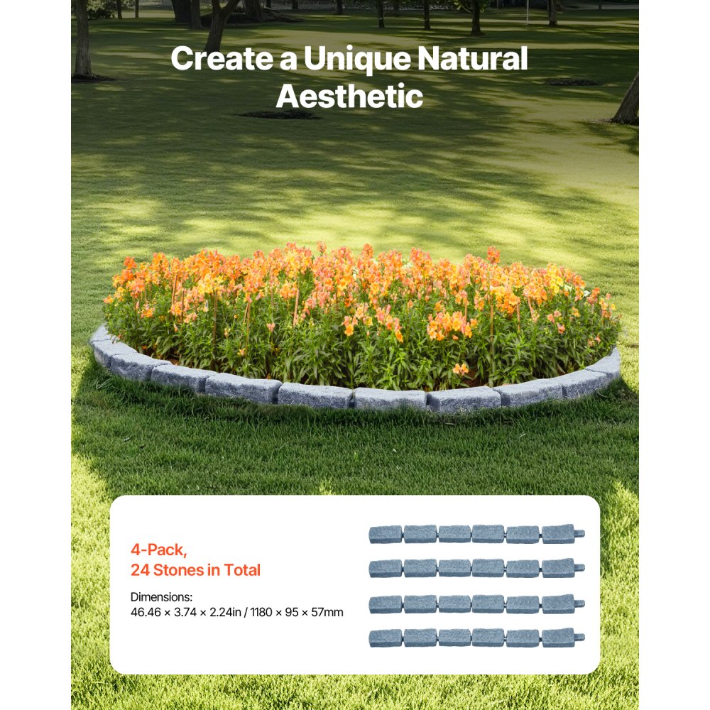 Xiaohaoweilan（LHB） - Lifelike PE Stone Edging for Gardens & Pathways