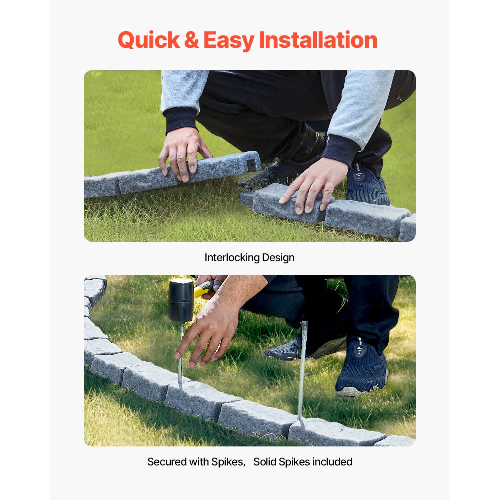 Xiaohaoweilan（LHB） - Lifelike PE Stone Edging for Gardens & Pathways