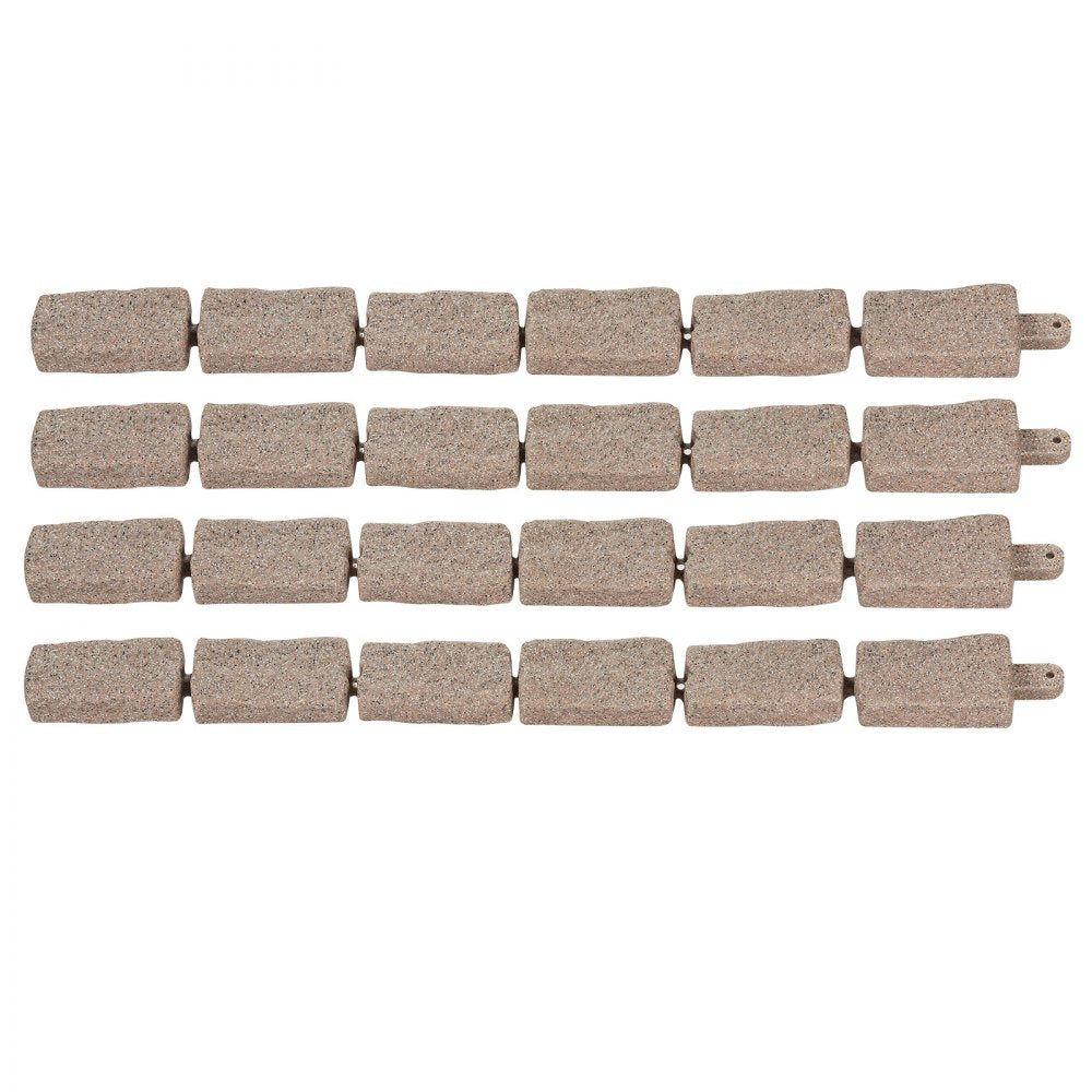 Xiaohaoweilan（JXY） - PE Faux Stone Landscape Edging, 46.46 x 3.74 in