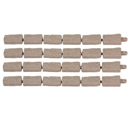 Xiaohaoweilan（JXY） - PE Faux Stone Landscape Edging, 46.46 x 3.74 in