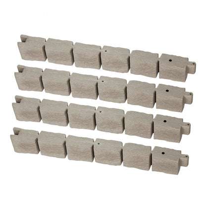 Zhonghaoweilan（LHB） - 46.8in Lifelike Stone Lawn Edging, Fade-Resistant